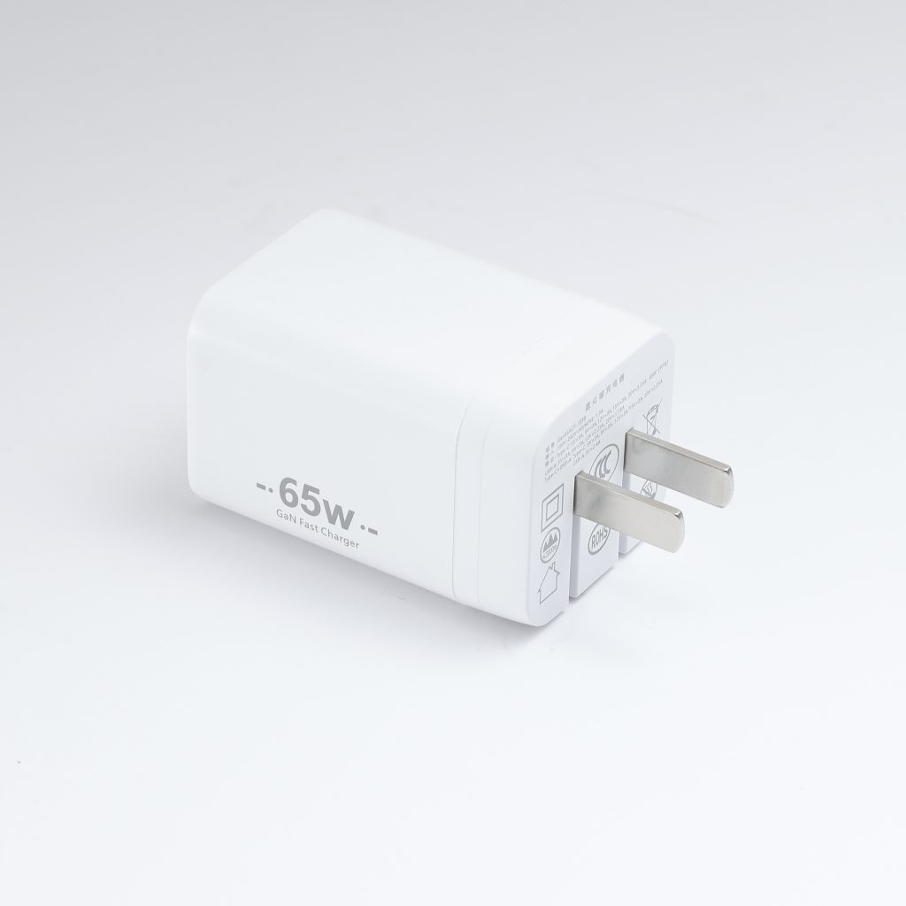 65W GaN Foldable Travel Wall Charger USB B & C Port PD Small Mobile Phone Charger QC Fast Charging Adapters & PC Charger US Plug