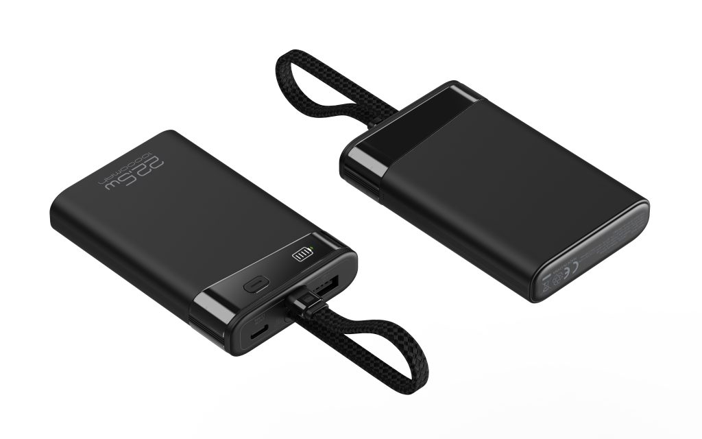 10000mAh 2025 Trending Product 20W Fast Charge Matte Oil Portable Power Banks 22.5W Output Cable Quick Charger Fixed iphone
