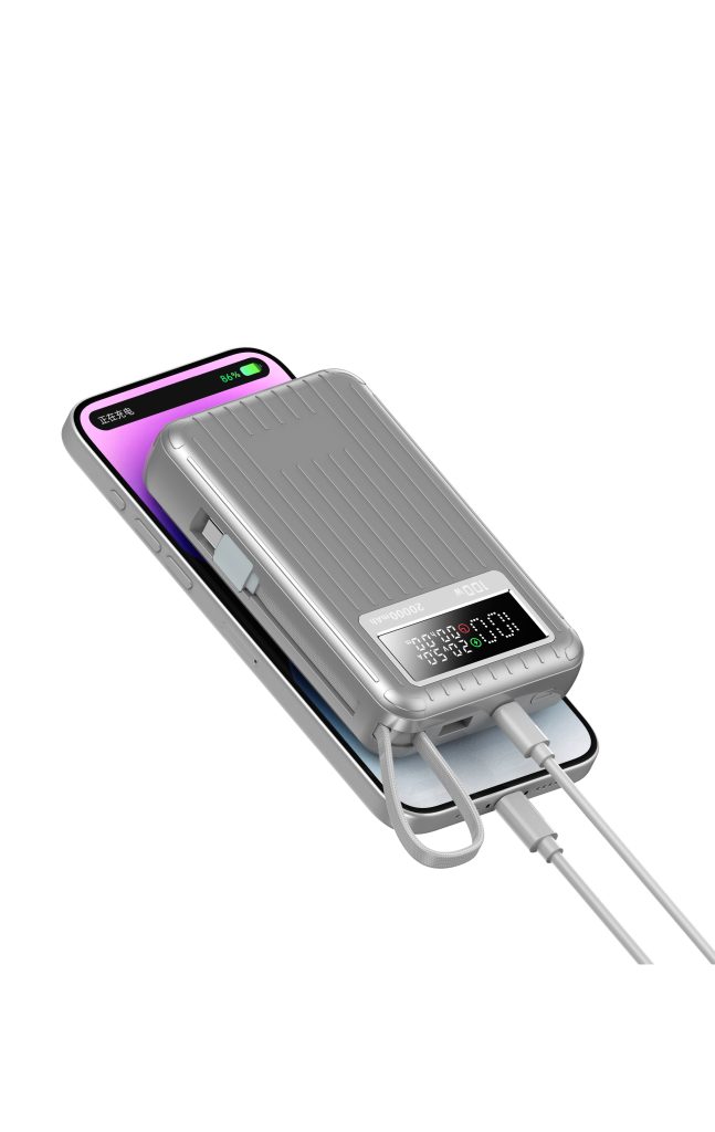 20000mAh 2025 Trending Product Super Fast Charge 100W Power Banks Power Station Cable Built in Quick Charger Fixed Phone Laptop